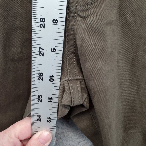 Flag & Anthem Chino Portland Relaxed Pants 31x32 Olive Green Pockets New - Picture 5 of 13